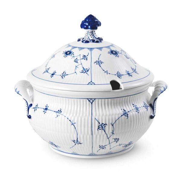 Royal Copenhagen Blue Fluted Plain Tureen with Lid | Kneen & Co