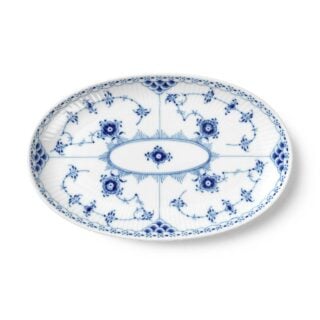 Royal Copenhagen Blue Fluted Half Lace Assiette | Kneen & Co