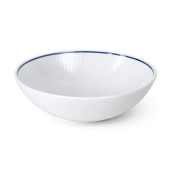 Royal Copenhagen Blueline Cereal Bowl shown on table | Kneen & Co