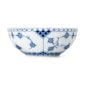Royal Copenhagen Blue Fluted Full Lace Bowl shown on table | Kneen & Co