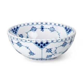 Royal Copenhagen Blue Fluted Full Lace Bowl | Kneen & Co