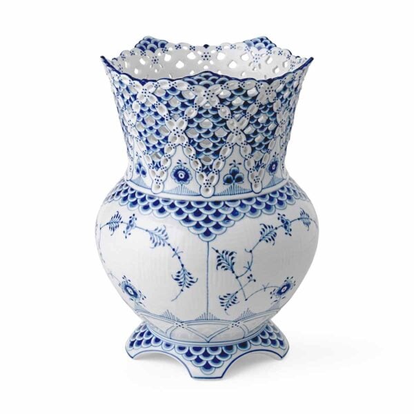 RoyalCopenhagen-1068627-Blue-Fluted-Full-Lace-Vase-22cm-2-1200x1200-100KB Royal Copenhagen Blue Fluted Full Lace Vase | Kneen & Co