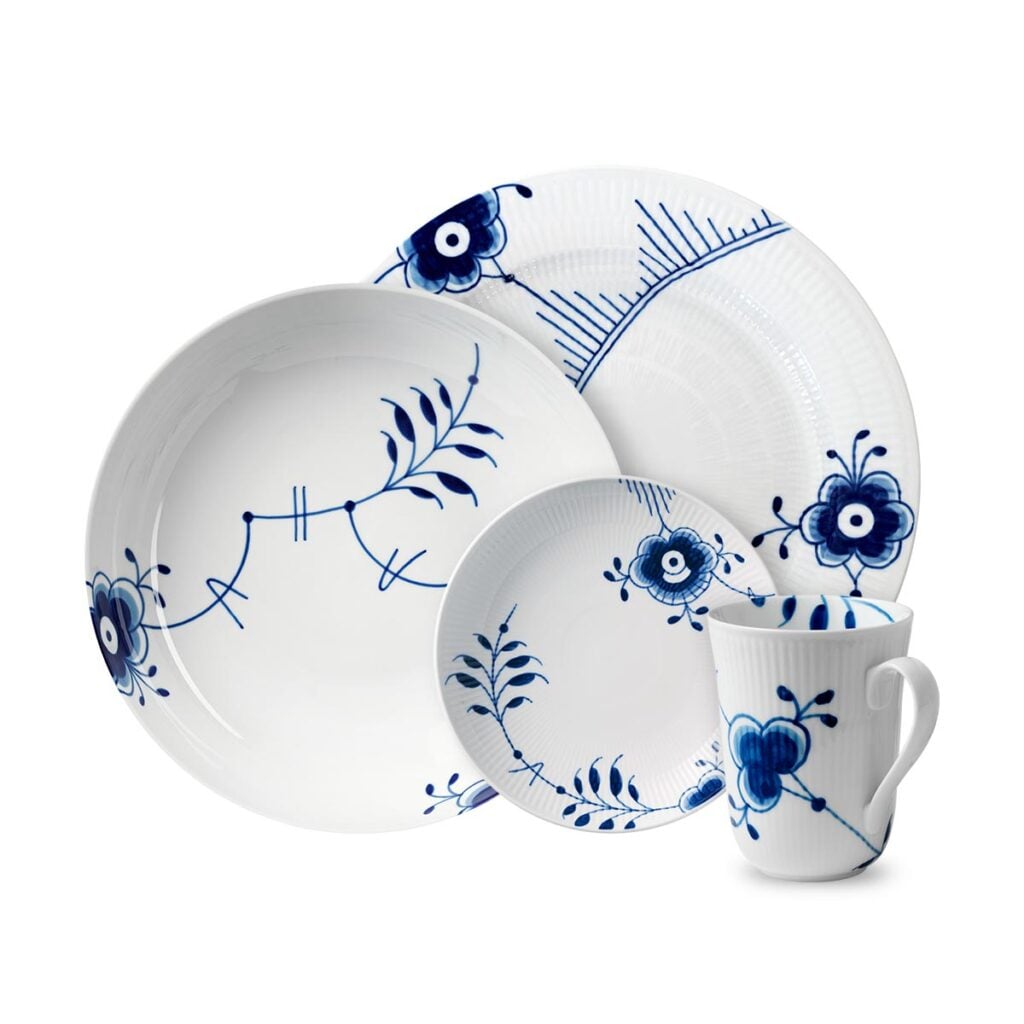 Blue Fluted Mega 皿2枚セット RoyalCopenhagen-BlueFluted-