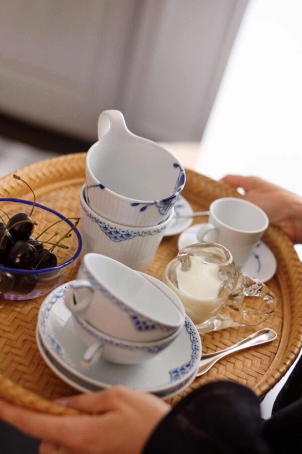 Royal Copenhagen Tea Service on tray with assorted collections | Kneen & Co