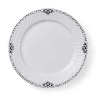 Royal Copenhagen Black Lace Dinner Plate | Kneen & Co