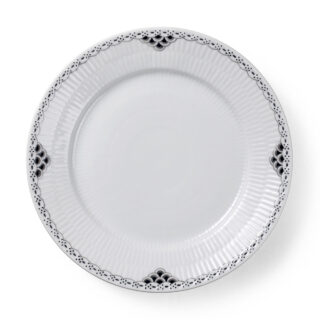 Royal Copenhagen Black Lace Lunch Plate | Kneen & Co