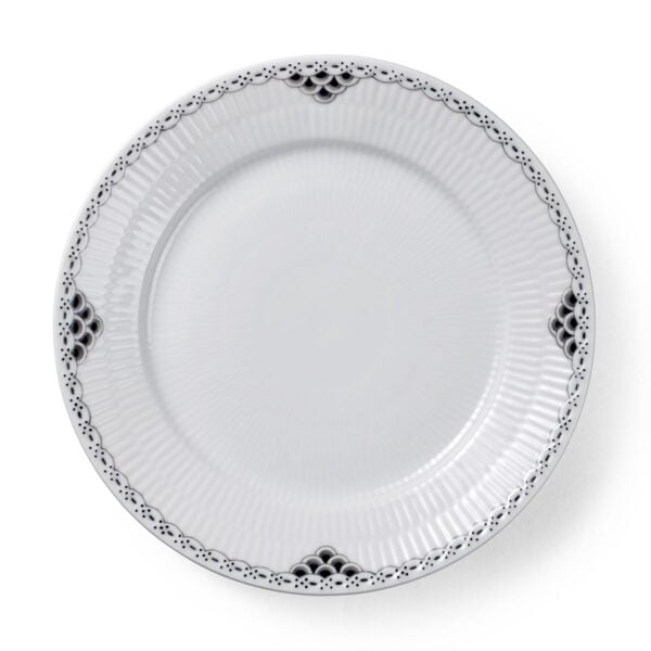 RoyalCophenhagen-1066928-Black-Lace-Plate-22cm-1200x1200-100KB Royal Copenhagen Black Lace Lunch Plate | Kneen & Co