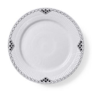 Royal Copenhagen Black Lace Dessert Plate | Kneen & Co