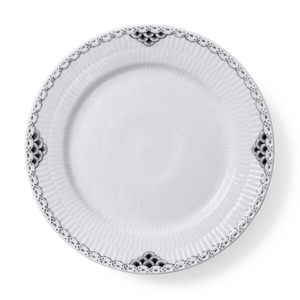 Royal Copenhagen Black Lace Dessert Plate | Kneen & Co