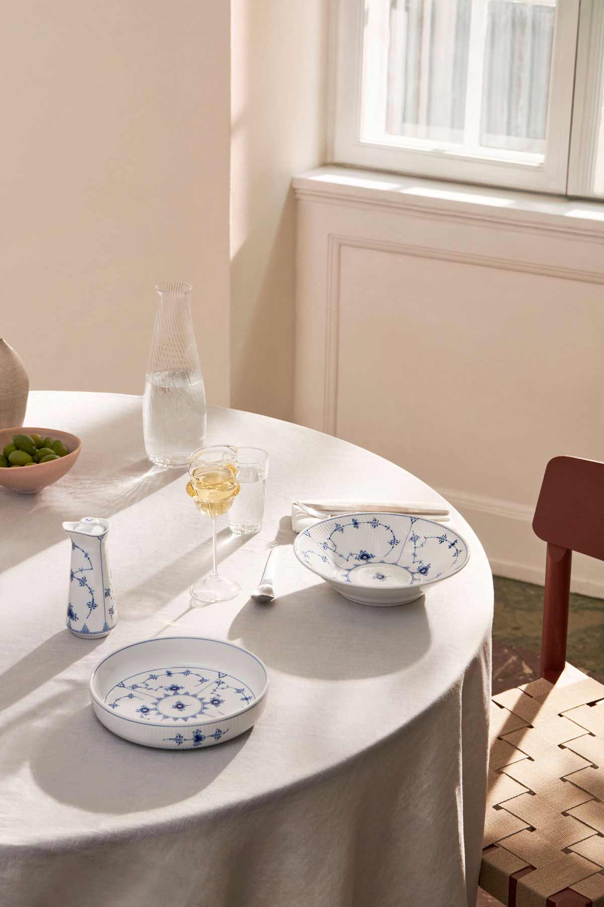 【未使用】ロイヤルコペンハーゲン　BIue Fluted Plain Royal Copenhagen Blue Fluted Plain Ovenware - Kneen & Co