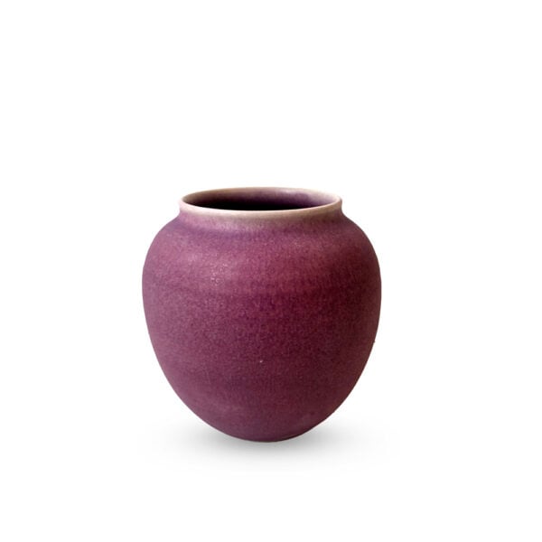 Christiane Perrochon Stoneware Flower Vase in Matt Fuchsia | Kneen & Co