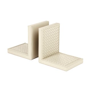 Riviere Elia Leather Bookends | Kneen & Co