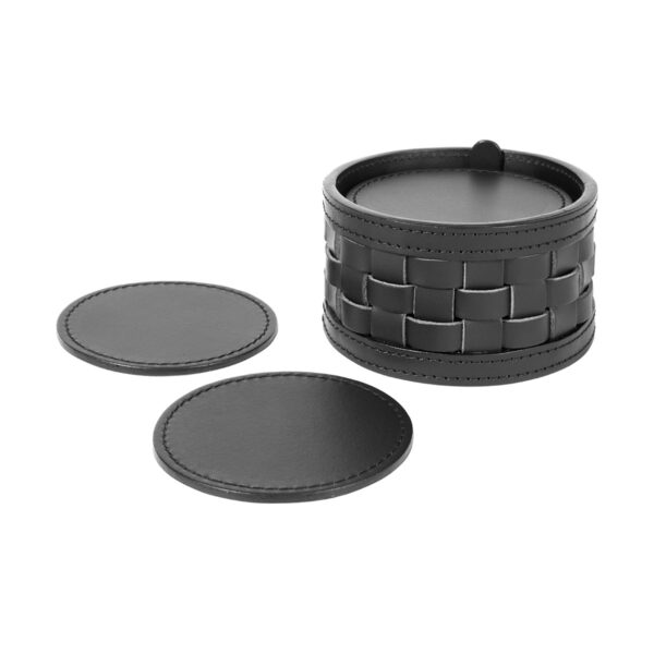GB-RIVIERE-BK-CS-Barcellona-CoasterHolder-BLK-CUTOUT01-1200x1200-100KB Riviere Barcellona Coaster Holder | Kneen & Co