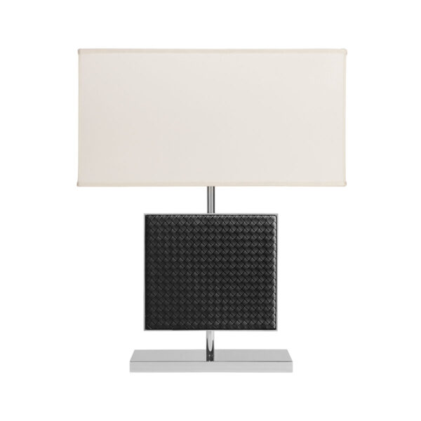 GB-RIVIERE-LR2-INT-Ebe-HandwovenTable-LampBase-CHROME-BLK-CUTOUT01-1200x1200-100KB Riviere Ebe Table Lamp | Kneen & Co