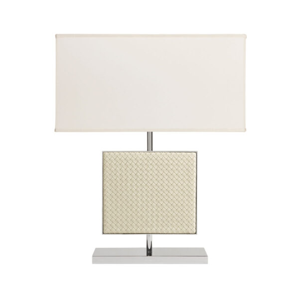 GB-RIVIERE-LR2-INT-Ebe-HandwovenTable-LampBase-CHROME-IVORY-CUTOUT01-1200x1200-100KB Riviere Ebe Table Lamp | Kneen & Co