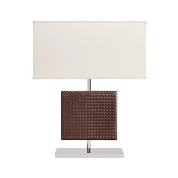 GB-RIVIERE-LR2-INT-Ebe-HandwovenTable-LampBase-CHROME-MOKA-CUTOUT01-1200x1200-100KB Riviere Ebe Table Lamp | Kneen & Co