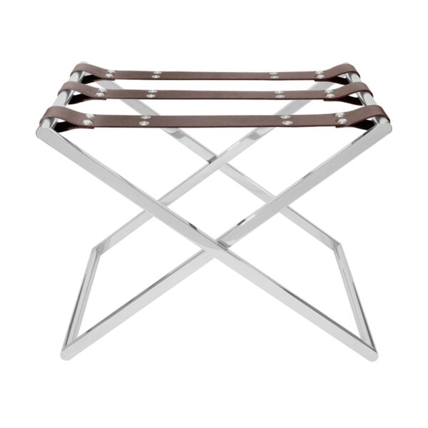 GB-RIVIERE-T1-L-Stool-3-leatherStaps-LegsChrome-CUTOUT-MOKA-1200x1200-100KB Riviere Sibari Luggage Rack | Kneen & Co