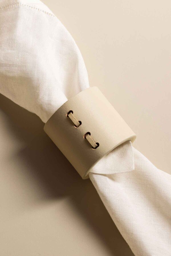 GB-Riviere-BK-LT1-Barcellona-NapkinRing-RO06Ivory-LIFESTYLE01-1200w-100KB Riviere Barcellona Napkin Ring | Kneen & Co
