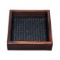 Riviere Febe Small Square Ebony Handwoven Valet Tray | Kneen & Co