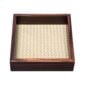 Riviere Febe Small Square Ebony Handwoven Valet Tray | Kneen & Co