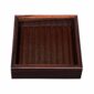 Riviere Febe Small Square Ebony Lines Valet Tray | Kneen & Co