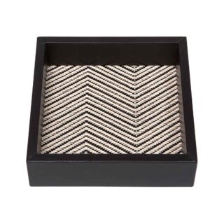 Riviere Febe Small Square Waxed Cotton Valet Tray | Kneen & Co