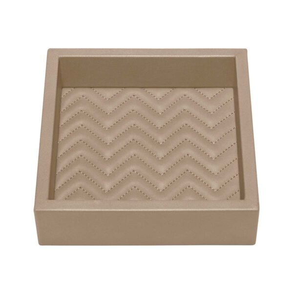 GB-Riviere-VT1-TS-Febe-HerringboneSQR-Tray-SM-TAUPE-CUTOUT01-1200x1200-100KB Riviere Febe Small Square Herringbone Valet Tray | Kneen & Co