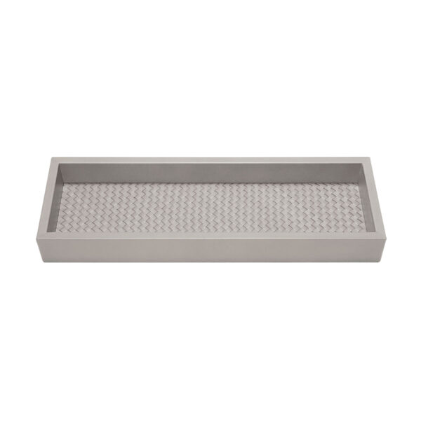 GB-Riviere-VT2-INT-Febe-Hndwvn-LongRectangular-Valet-Tray-GREY-CUTOUT01-1200x1200-100KB Riviere Febe Long Rectangular Handwoven Valet Tray | Kneen & Co