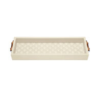 Riviere Frida Diamonds Long Rectangular Valet Tray - RV06 Ivory - Smooth