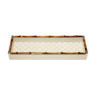 Riviere Bice Diamonds Long Rectangular Valet Tray - RV06 Ivory - Smooth