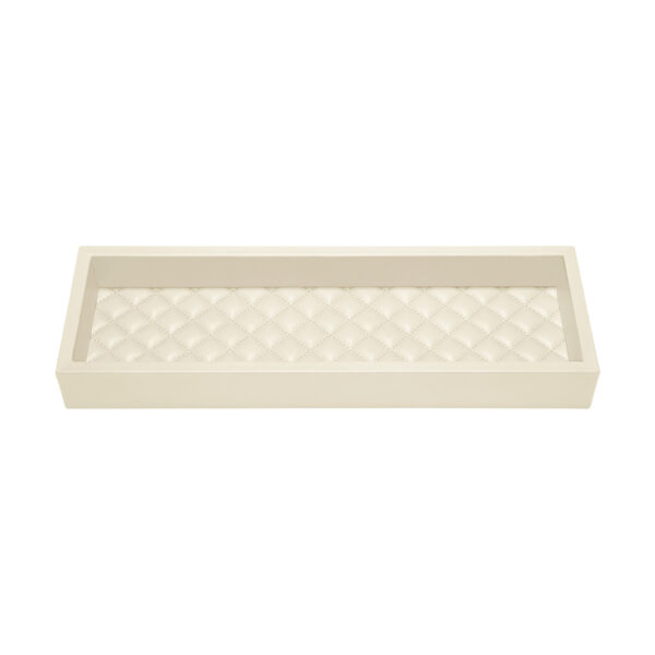 GB-Riviere-VT2-PT-Febe-Diamonds-LongRectangular-Valet-Tray-Quilted-Padded-IVORY-CUTOUT01-1200x1200-100KB Riviere Febe Long Rectangular Diamonds Valet Tray | Kneen & Co