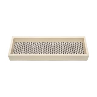 Riviere Febe Long Rectangular Waxed Cotton Valet Tray | Kneen & Co