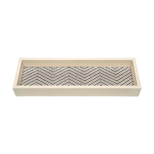Riviere Febe Long Rectangular Waxed Cotton Valet Tray | Kneen & Co