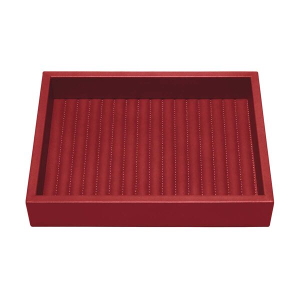 GB-Riviere-VT3-TC-Febe-LinesRectangular-ValetTray-CHERRY-CUTOUT01-1200x1200-100KB Riviere Febe Rectangular Lines Valet Tray | Kneen & Co