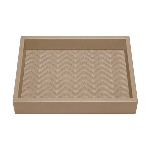 GB-Riviere-VT3-TSTray-Febe-HerringboneRectangular-ValetTray-TAUPE-CUTOUT01-1200x1200-100KB Riviere Febe Rectangular Herringbone Valet Tray | Kneen & Co