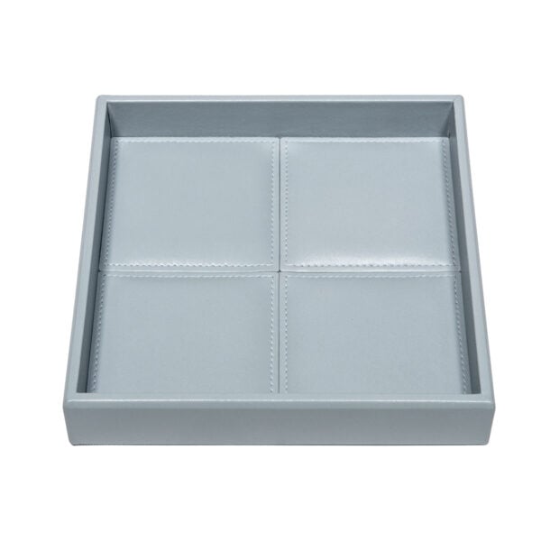 GB-Riviere-VT5-IM-Eva-ClassicSQR-ValetTray-StitchesPadded-Lining-AZURE-CUTOUT01-1200x1200-100KB Riviere Eva Square Classic Valet Tray | Kneen & Co
