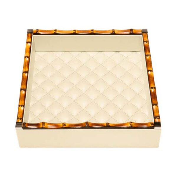 GB-Riviere-VT5-PT-BB-Bice-DiamondsSQR-ValetTray-With-BAMBOO-Frame-LG-IVORY-CUTOUT01-1200x1200-100KB Riviere Bice Large Square Diamonds Valet Tray | Kneen & Co