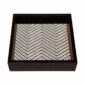 Riviere Febe Large Square Waxed Cotton Valet Tray | Kneen & Co