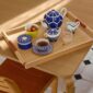 Hermes Bleus D'Ailleurs Tea Service set on tray | Kneen & Co