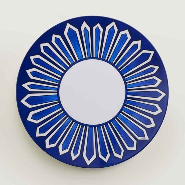 Hermès Bleus D’Ailleurs American Dinner Plate | Kneen & Co