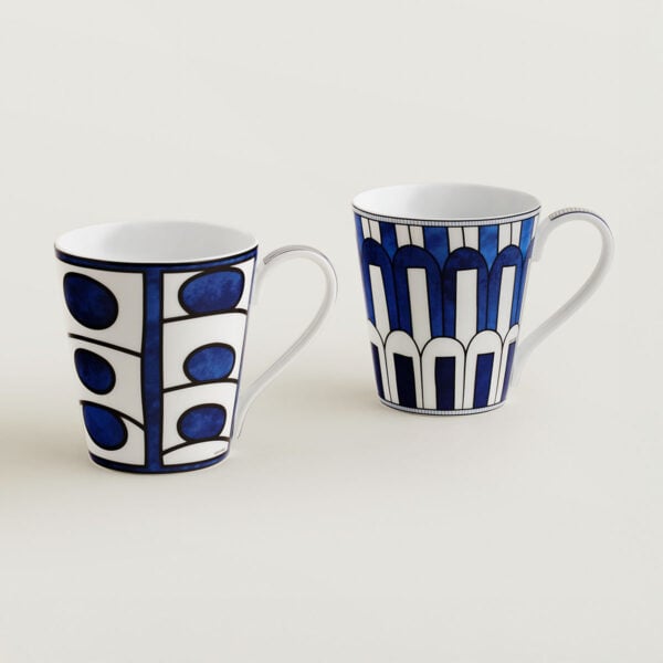 HERMES-Bleu-dAilleurs-030438P-front-1-web-1280-1280-1200x1200-100KB Hermès Bleus D’Ailleurs Set of 2 Mugs (no.1 and no.3) | Kneen & Co