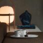Royal Copenhagen Blueline coffee cups set on table | Kneen & Co