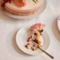 Royal Copenhagen White Fluted Half Lace Dessert plate with wedding cake | Kneen & Co