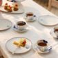 Royal Copenhagen Blueline Dinnerware set on table | Kneen & Co