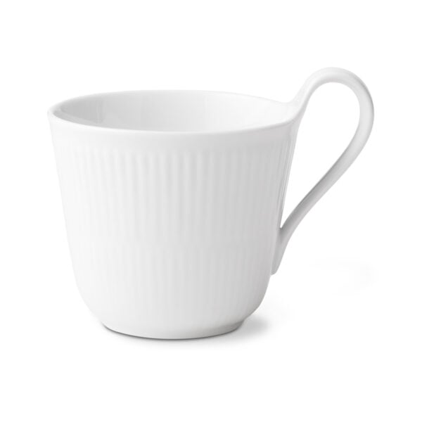 RoyalCopenhagen-1016923-WhiteFlutedHighHandleCup-33cl-01-1200x1200-100KB Royal Copenhagen White Fluted High Handle Cup | Kneen & Co