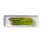 Royal Copenhagen White Fluted Snack Dish shown on table | Kneen & Co