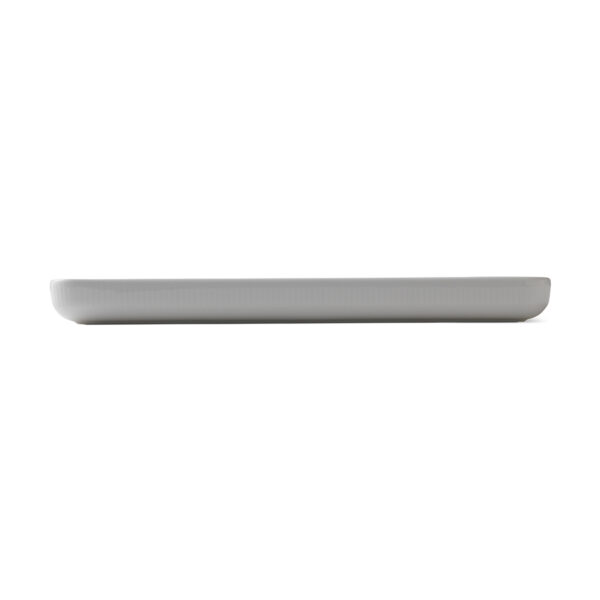RoyalCopenhagen-1016932-WHITE-FLUTED-DISH-36CM-2-1200x1200-100KB Royal Copenhagen White Fluted Snack Dish shown on table | Kneen & Co