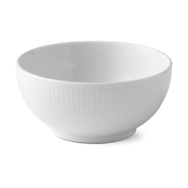 Royal Copenhagen White Fluted Cereal Bowl | Kneen & Co