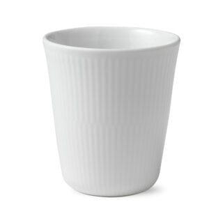 Royal Copenhagen White Fluted Thermal Mug | Kneen & Co