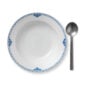 Royal Copenhagen Princess Deep Plate shown on table | Kneen & Co